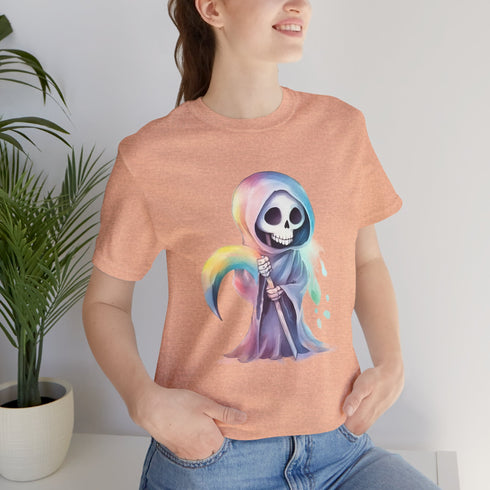 Cute Colorful Reaper - Short Sleeve Tee